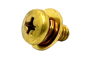 黄銅 (+)バインド頭セムス小ねじ P＝3 (バネ座+JIS平座 組込)の商品写真