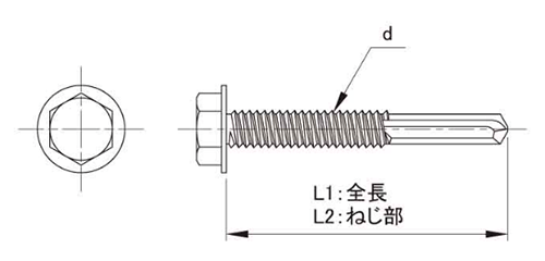 鉄 ダンバ #5 ロングフルート マシンねじタイプ (厚物鋼板用)(若井製)