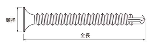 鉄 ダンバ 皿頭ラッパ (石膏ボード+C型鋼)の寸法図