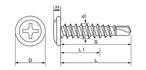 鉄 ドリスク ウエハー(DW)(角波鋼板等)(KNフジニッテイ)の寸法図