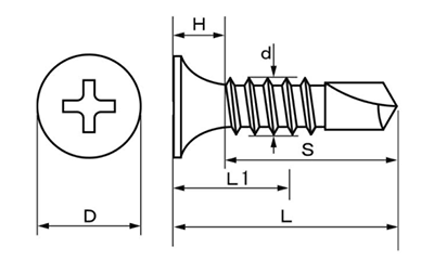 鉄 ドリスク ラッパ頭(KNフジニッテイ)の寸法図
