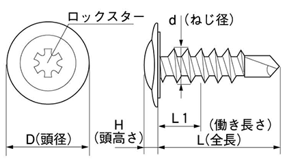 鉄 ロックスター ウルトララインリセス (モドトラス)(サンドホワイト色鋼板用)(UCJ)(ヤマヒロ製)の寸法図