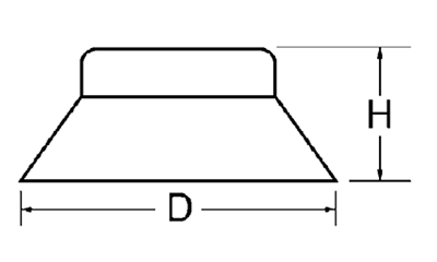 テクノシール ピアスカラーキャップ HEX(六角頭)用の寸法図
