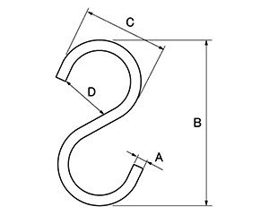 鉄 Sカン (宮川公製作所)(ATU-S)の寸法図