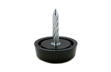 ポリウレタン アジャスター 打込み釘タイプ スクリューグライド 黒色 (W707)(宮川公製作所)の商品写真