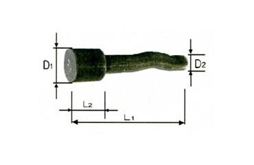 鉄 ウエルドコブラ (超軽量溶接アンカー)(JPF品)の寸法図