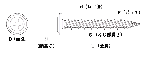 鉄(+) アルスタッチ(ランナー用)(先端トガリタイプ)(ヤマヒロ)の寸法図
