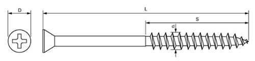 鉄 ビックス ミニビスMNF-F (フローリング用・フレキ無し)(パック入)(天野製作所)の寸法図