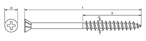 鉄 ビックス ミニビスMNF-F (フローリング用・フレキ付)(パック入)(天野製作所)の寸法図