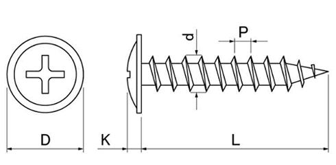 鉄(+)ALC シンワッシャー(ALC用ビス)(セントラルファスナー)の寸法図