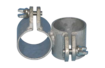 くい丸(打ち込み鋼管杭) フレームパイプハンガー (足場管、パイプフレームとの接続用)の商品写真