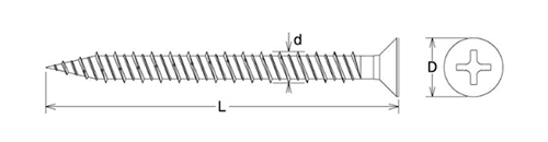 鉄 GS Pレスアンカー皿頭 (シグマパック)(イイファス)の寸法図