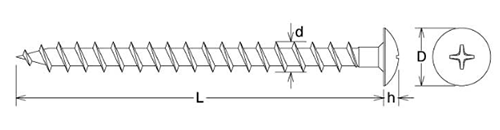 鉄(+) GS PレスアンカーALC用トラス頭 (箱入り)(イイファス)の寸法図