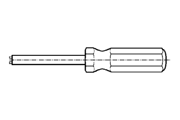 TRF 専用工具 ワンサイド用リムーバルツールの寸法図