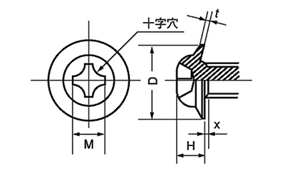 鉄(+) TP-TSタイプの寸法図