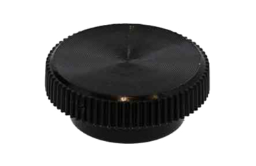 サムノブ(黒)(丸型ローレット付) 六角穴付ボルト圧入用キャップのみの商品写真