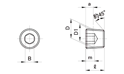 GOSHO GPMプラグ(マイクロ テーパープラグ)(互省製)の寸法図