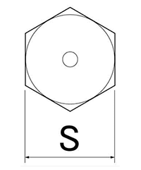 ステンレス リセスインナー(バーナクルタイプ)(六角穴ふさぎ いたずら防止)の寸法図