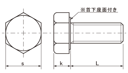 ステンレス 高強度A2-70 六角ボルト(全ねじ)(JIS本体規格 強度保証)