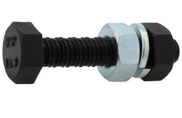 鋼 SCM435(クロモリ) PLB (パーフェクトロックボルト)六角ボルト ナット付（全ねじ)(緩み止め)の商品写真