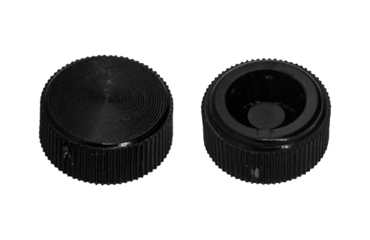 D-キャップ(黒)(丸型ローレット付) 六角穴付ボルト圧入用キャップのみの商品写真