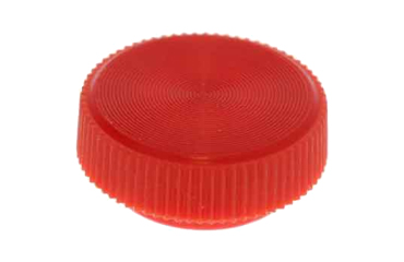 D-キャップ(赤)(丸型ローレット付) 六角穴付ボルト圧入用キャップのみの商品写真