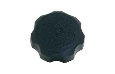 Dキャップ(黒色)(菊型) 六角穴付ボルト圧入用キャップのみ(樹脂POM製)の商品写真
