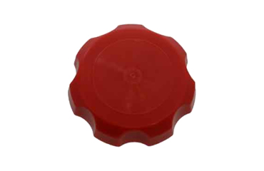 Dキャップ(赤色)(菊型) 六角穴付ボルト圧入用キャップのみ(樹脂POM製)の商品写真