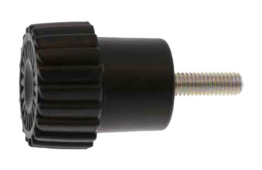 鉄 段付グリップボルトロングタイプ No3(大型) 黒 ABS樹脂 ねじ部鉄 (大丸鋲螺)の商品写真