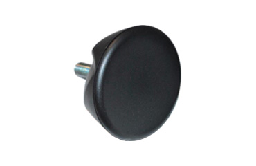 ラージグリップボルト (D45)黒ナイロン樹脂 丸型 ねじ部黄銅 (大丸鋲螺)の商品写真