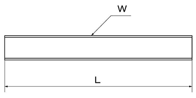 鉄 メーター寸切 (インチ・ウイット) (1.5m)(*)の寸法図