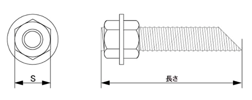 ステンレス ケミカル寸切セット(ナット2個・平座付)(ケミカルアンカー