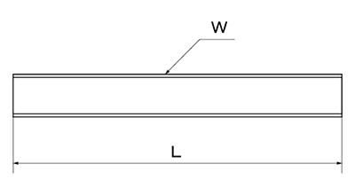 ステンレス メーター寸切 (インチ・ウイット)(1.5m)(輸入品)(*)の寸法図