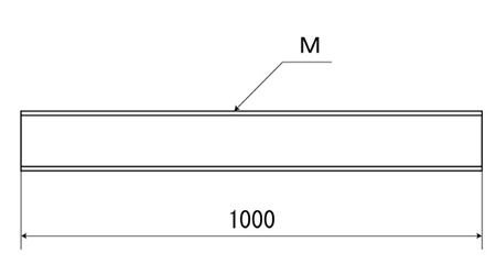 ステンレス SUS329J4L (高濃度塩化物用) メーター寸切(ミリネジ)(*)の寸法図