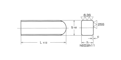 片丸キー（ＪＩＳ（セイキＳＳ製【10個】S45C JISｶﾀﾏﾙｷｰ 28X16X89 標準