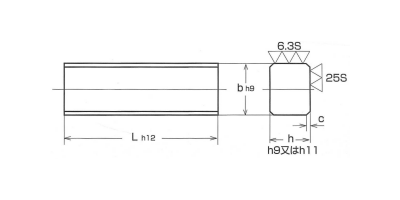 鋼 S45C 両角キー (新JIS)(姫野精工所)