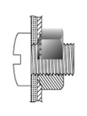 鉄 コーマナット(六角型)(HK-M)(コーマ製)の寸法図