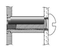 鉄 セルフクリンチングスペーサ-(スルータイプ)(CK-M)(コーマ製)の寸法図
