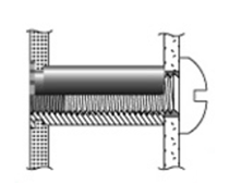 鉄 セルフクリンチングスペーサ-(スルータイプ)(CK4.2-M/取付穴径4.2mm)(コーマ製)の寸法図
