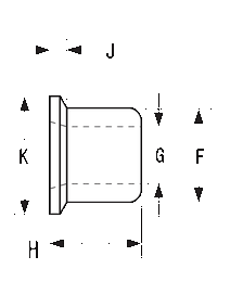 ハック マグナグリップ カラー(アルミ) MGC-Fの寸法図