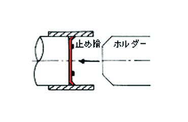 CR形止め輪用ホルダー 専用工具(オチアイ製)の寸法図