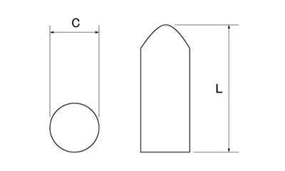 セルフドリリング 刃先カバー (樹脂製)(ROHS2対応品)の寸法図
