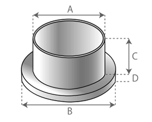 六角穴付きボルト用 内キャップ(ポリエチレン製・各色)(AWJ品)の寸法図