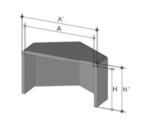 エラストマー(TPE) 六角ナット化粧キャップ(六角ボルト兼用)(AWJ品)の寸法図