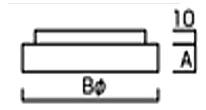 樹脂製 Bキャップ用アジャスター (アンカーボルト用/ BNC用)(AJ)の寸法図