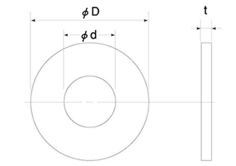 PVDF(フッ化ビニリデン樹脂)の寸法図