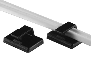 6ナイロン コードフック 両面テープ付 (CH-MB・定格 85℃)(黒色・配線クランプ)の商品写真