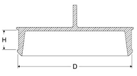 岩田製作所 円柱プラグ(大径用) (シリコン ツマミ部付き)の寸法図