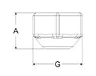 岩田製作所 Qボルト QBN (六角ナットが入ったQボルト)の寸法図