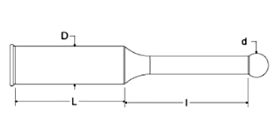 岩田製作所 プルプラグ フランジ付 GDM-P (シリコン)(中実材仕様)(パック品)の寸法図